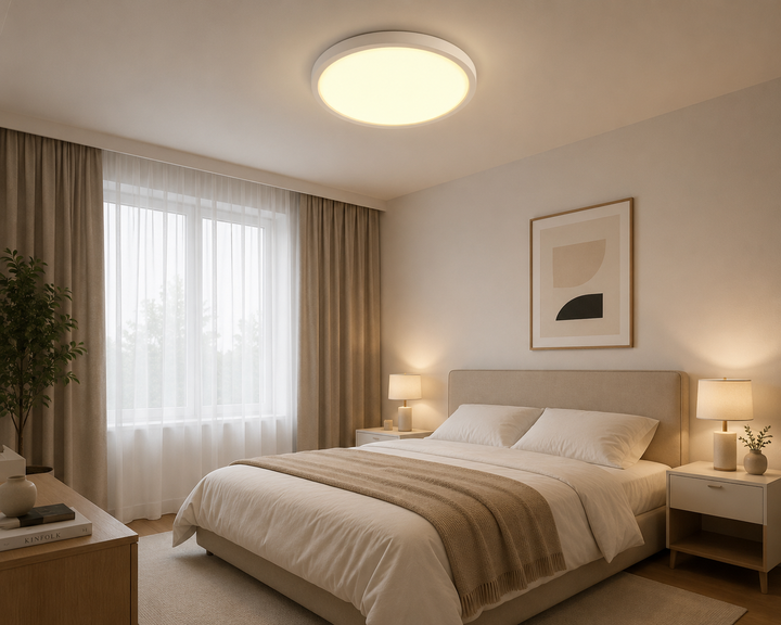 Plafonieră LED rotundă albă 29W, 3000–6500K – 71392/400WH