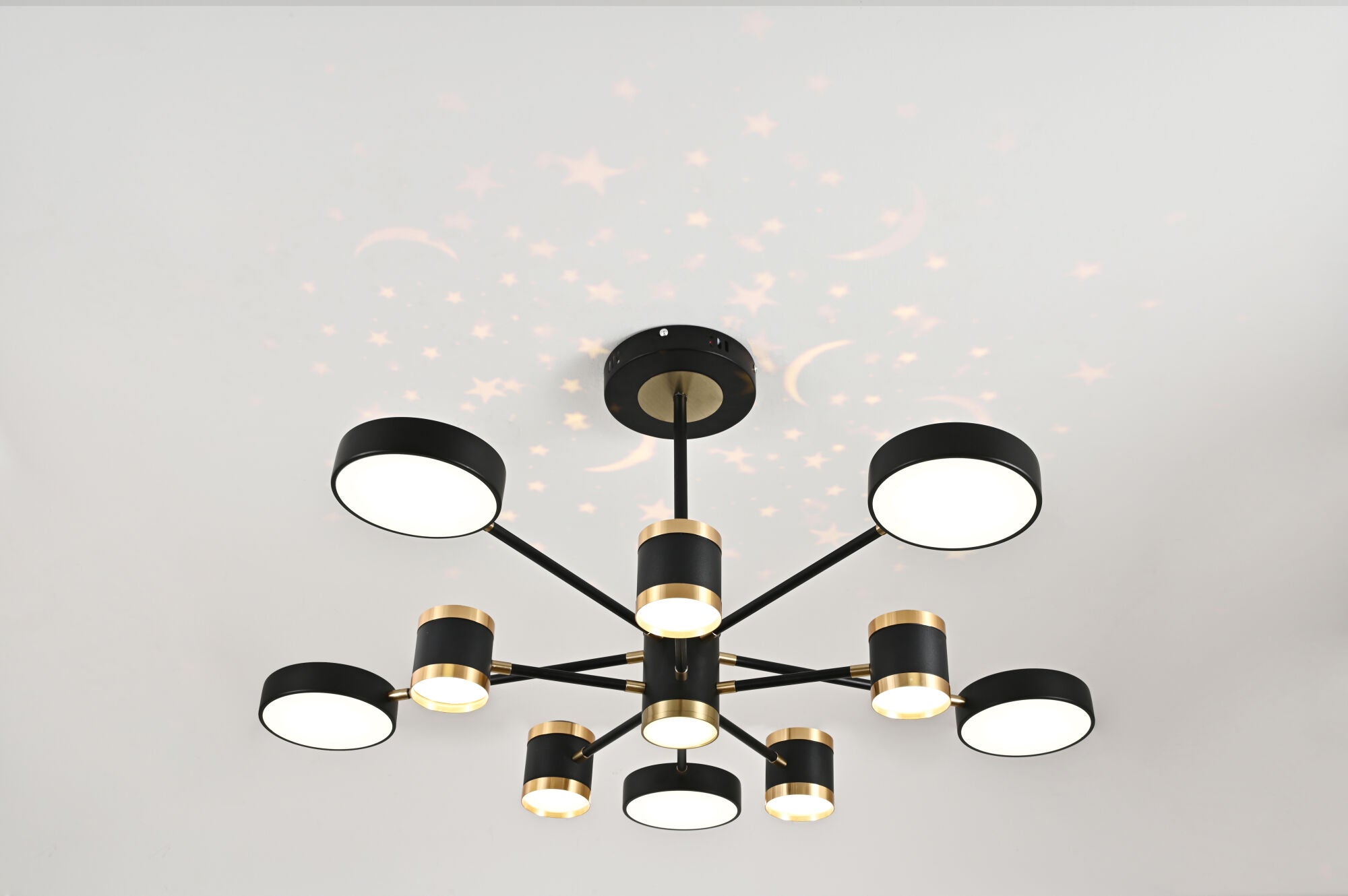 Lustră LED cu proiecție stelară, 175W, Ø1000×H450 mm, lumină reglabilă 3000K–6500K, telecomandă inclusă