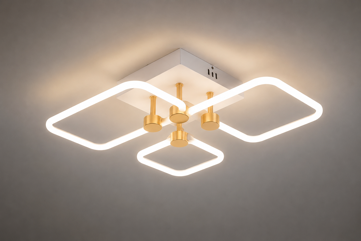 Lustra LED decorativă cu lumină reglabila, Model 26077/2+2FGD+WH