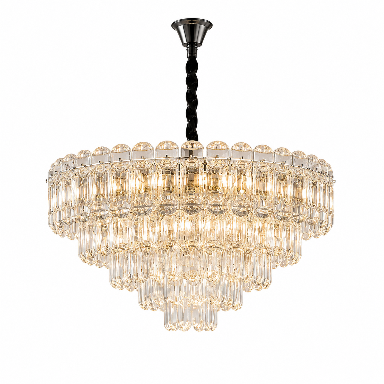 Candelabru auriu 7058-600 GD cu 10 socluri E27, design elegant pentru iluminat decorativ