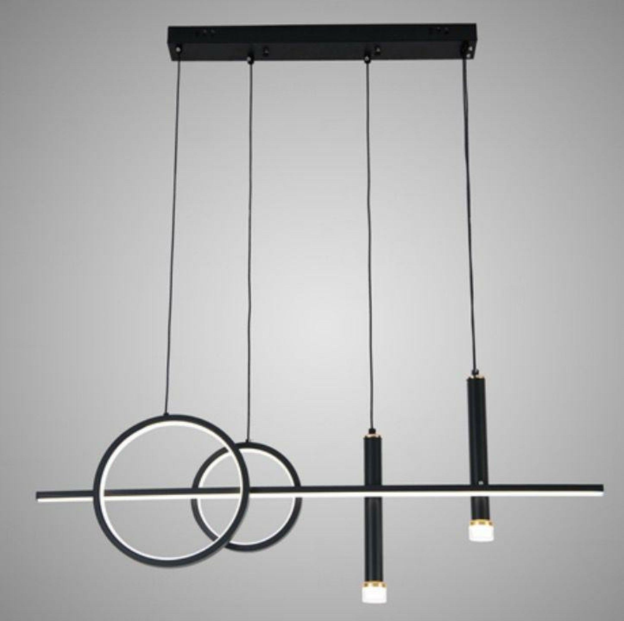 Lustra LED Modernă – Model L72028/2+1MB cu Telecomandă și Lumină Reglabilă