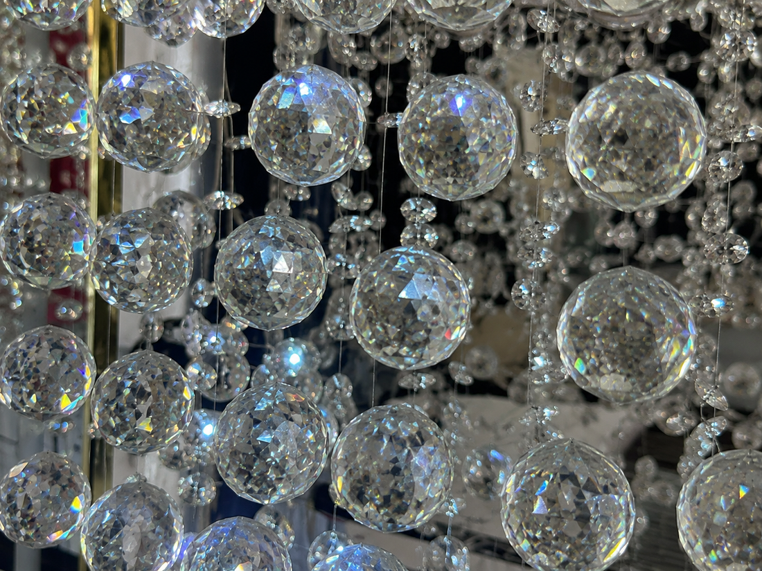 Candelabru LED cu cristale, 90×60×4800 mm, 20W, 4000K, 6060/15