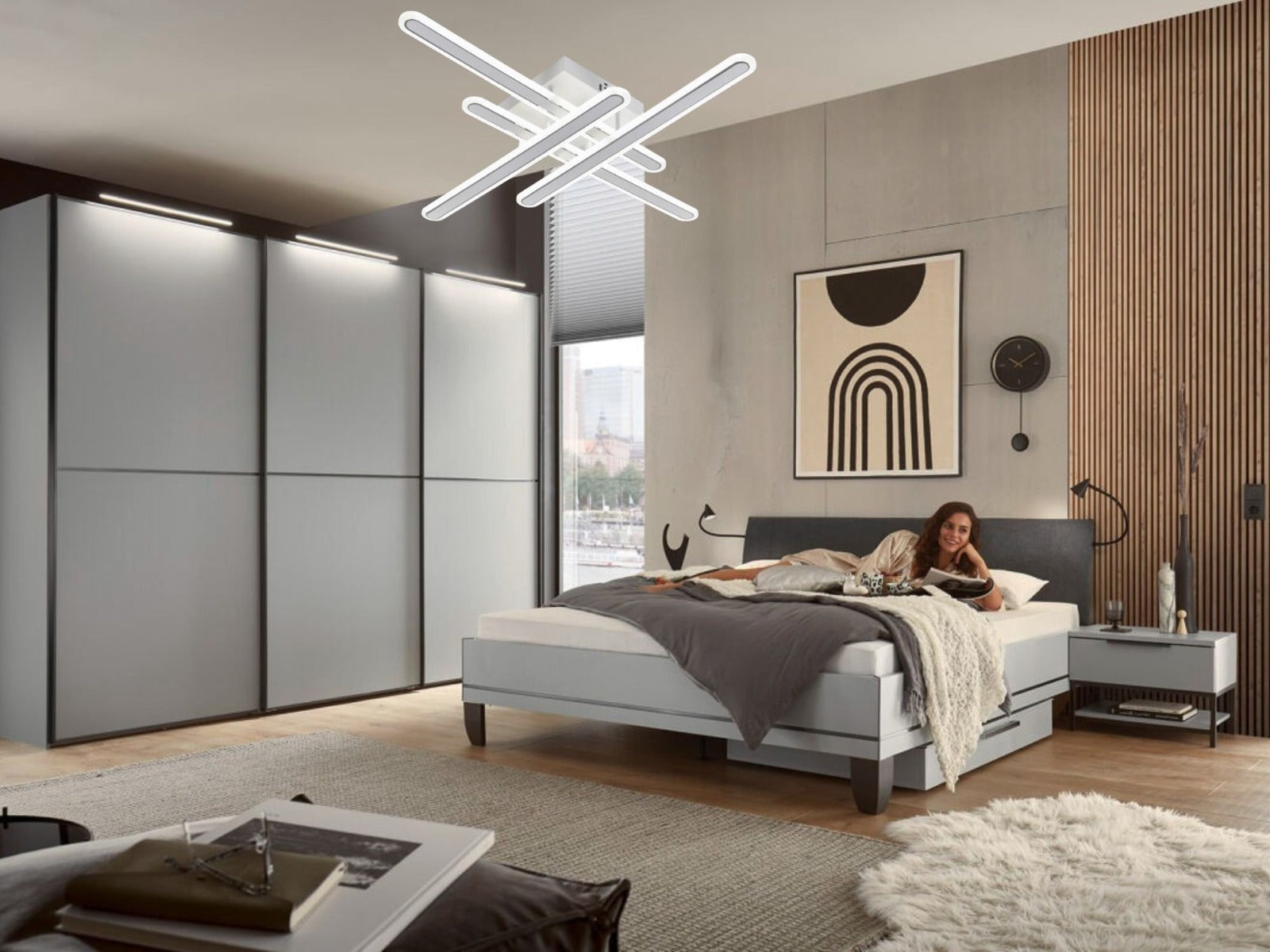 LUSTRA LED ALBA CU TELECOMANDA 73030/4