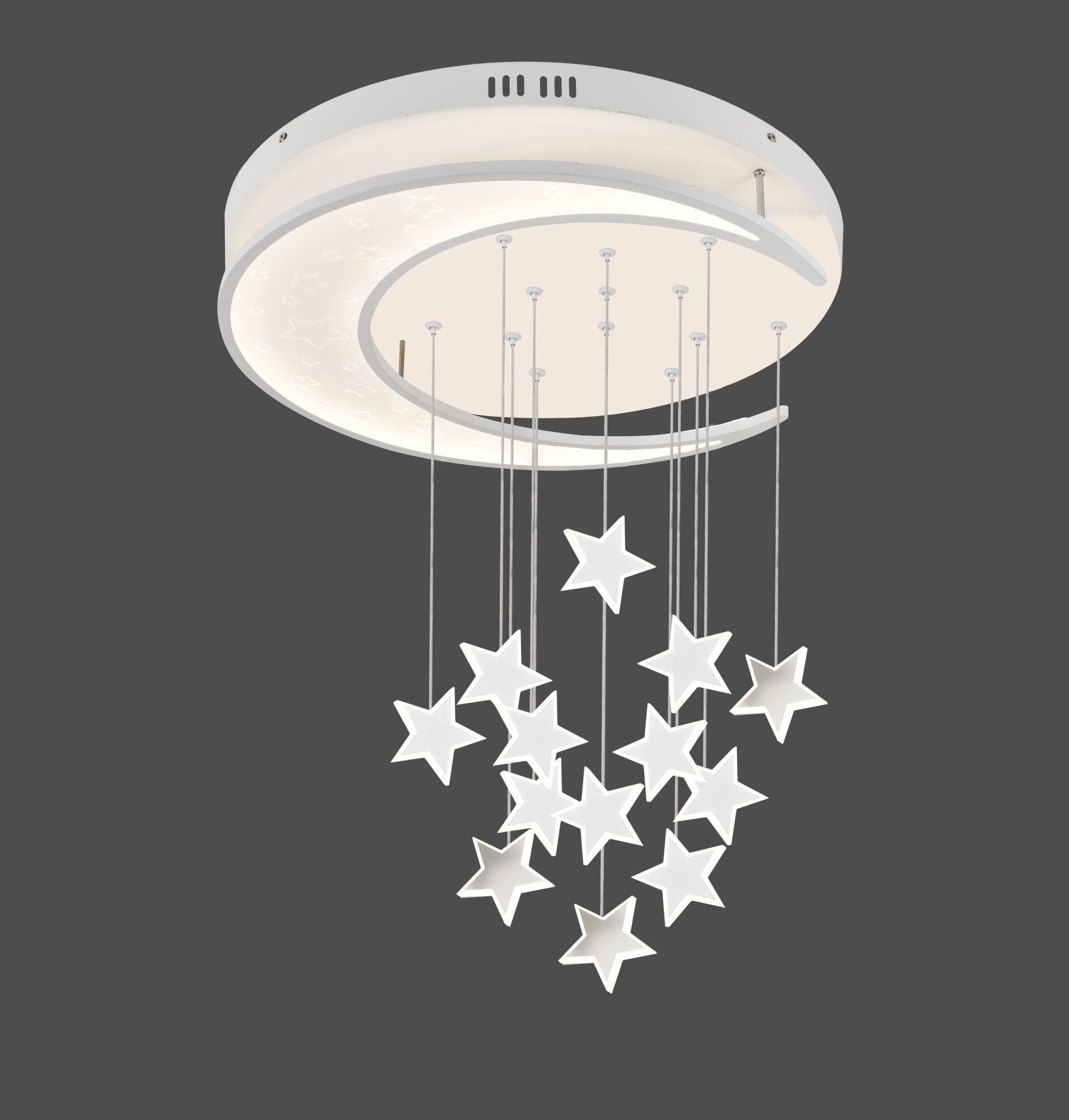 Lustră LED modernă albă 60W, lumina reglabilă – L73053/500WH