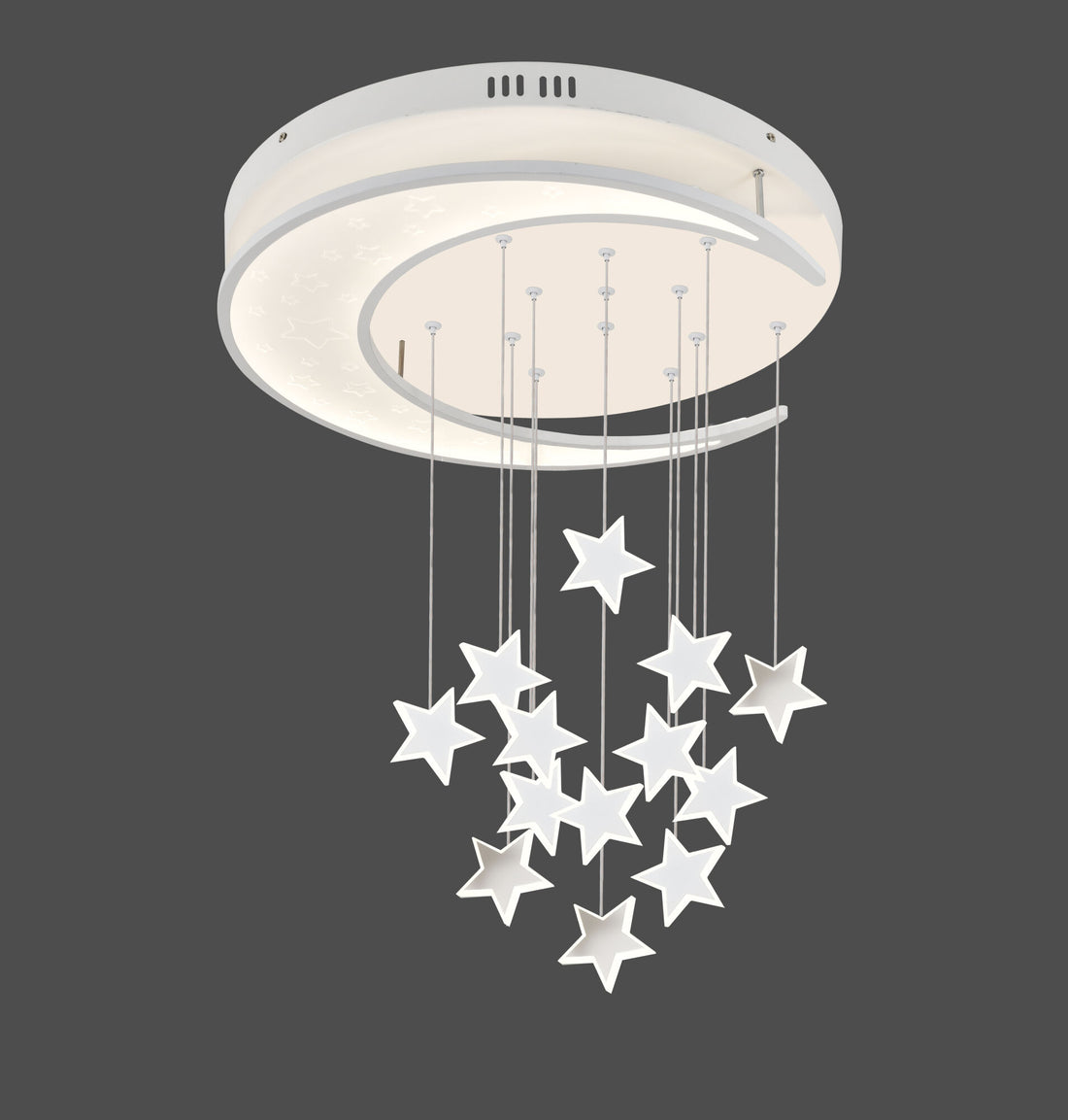 Lustră LED modernă albă 60W, lumina reglabilă – L73053/500WH