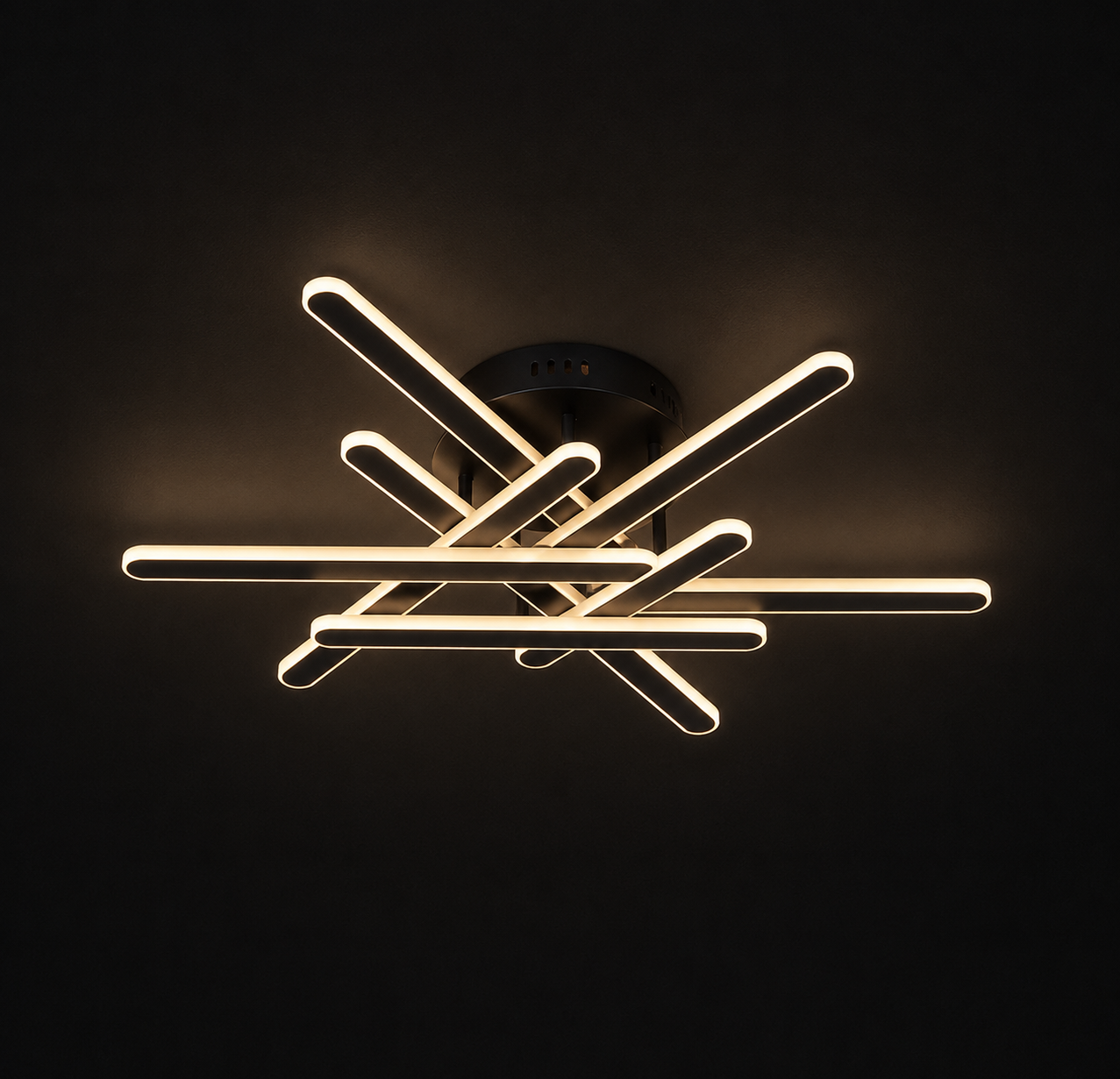 Lustră LED Modernă –  73030/6 BK