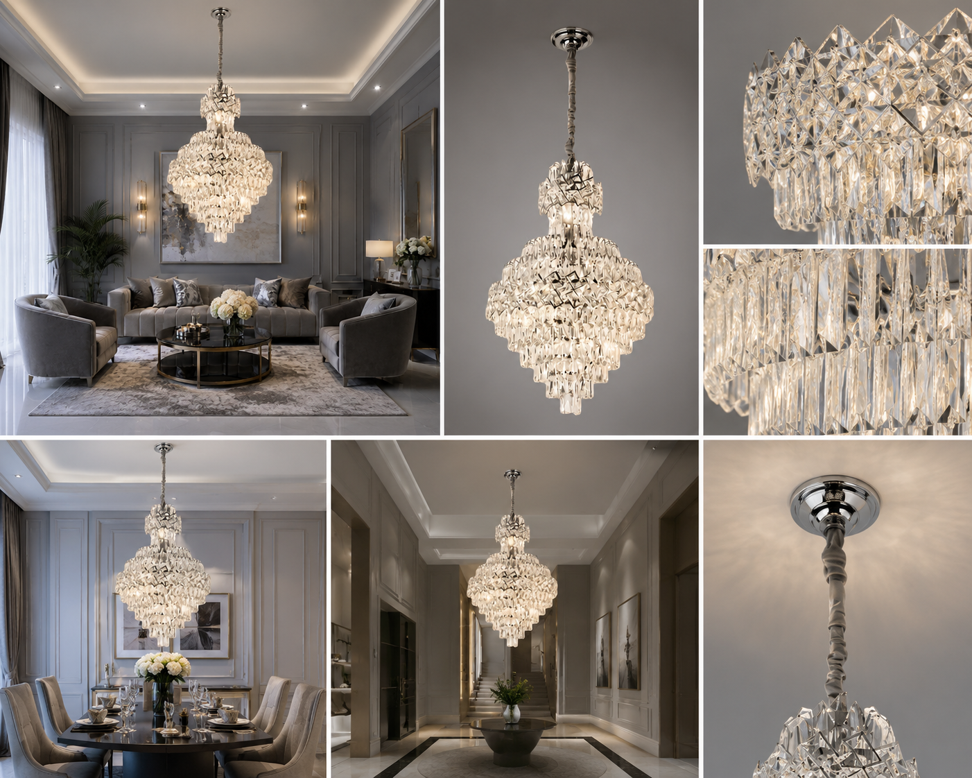 Candelabru Cristal Grandios  8650/600×900 | 15x E27