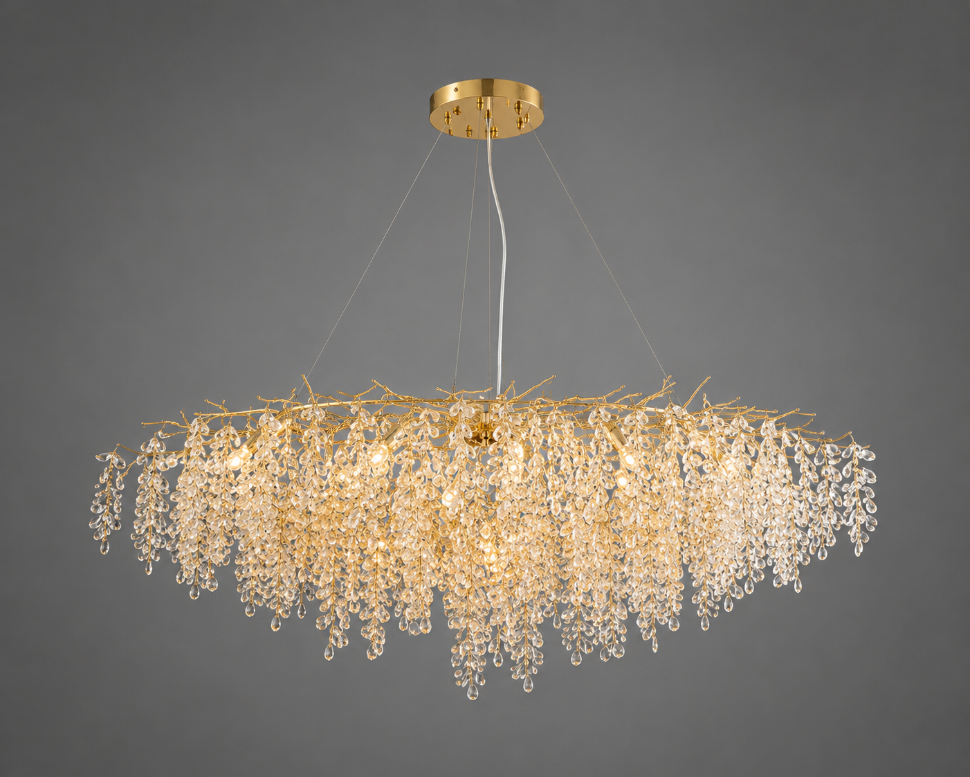 Candelabru  decorativ cu 10 becuri E14 – Model 27096/1200+550 OG+FGD