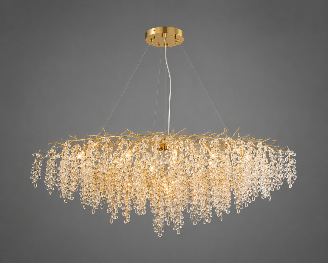 Candelabru  decorativ cu 10 becuri E14 – Model 27096/1200+550 OG+FGD