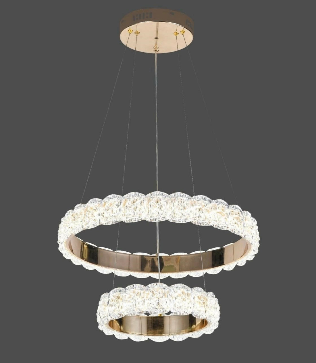 Pendul LED L75306/500+300 FGD, 168W, telecomandă, lumină reglabilă 3000K-6500K