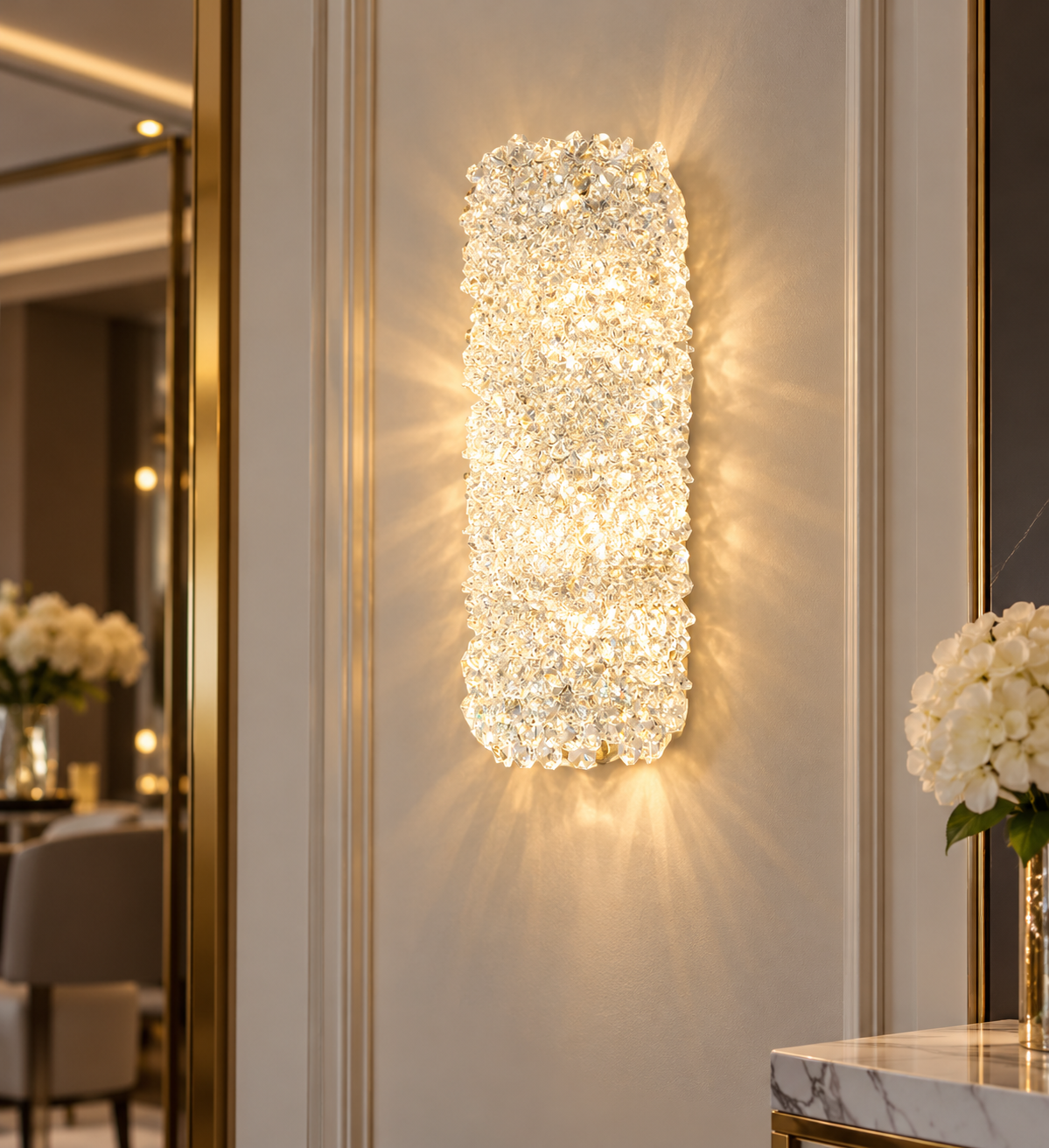 Aplică LED 5558/300 CH – Crom, Design Modern cu Cristale