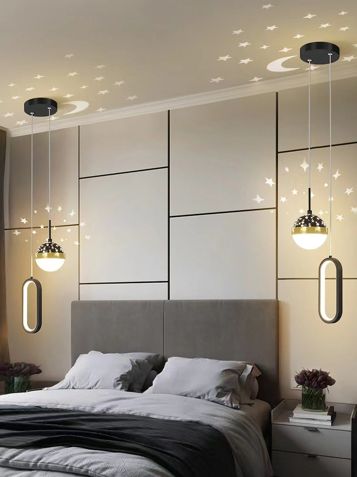 Pendul LED L7679/2 – 42W, Design Elegant Reglabil, cu Telecomandă și Lumină Variabilă