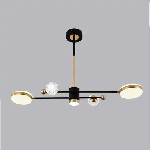 Lustra LED L7680/4+1 – 66W, Design Modern cu Braț Reglabil și Telecomandă