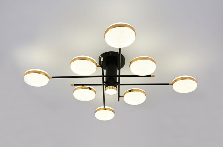 Lustra LED L7680/8+1 – 154W, Design Elegant cu Brațe Multiple și Telecomandă