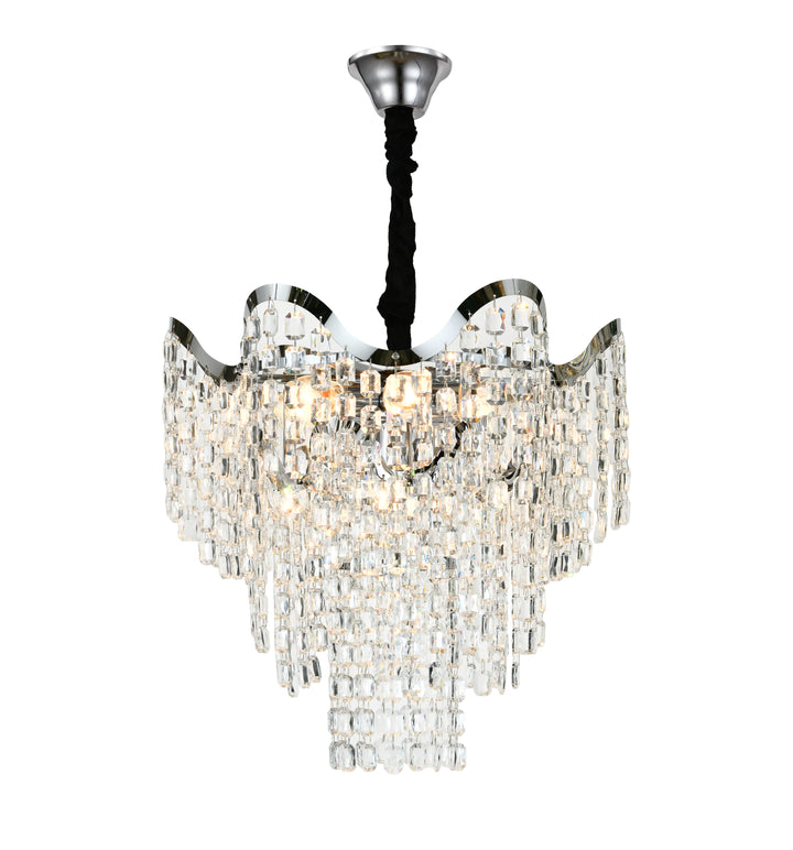 Candelabru elegant cu cristale, Ø450×H420 mm, 7×E27 max 60W, 78006-450 CH