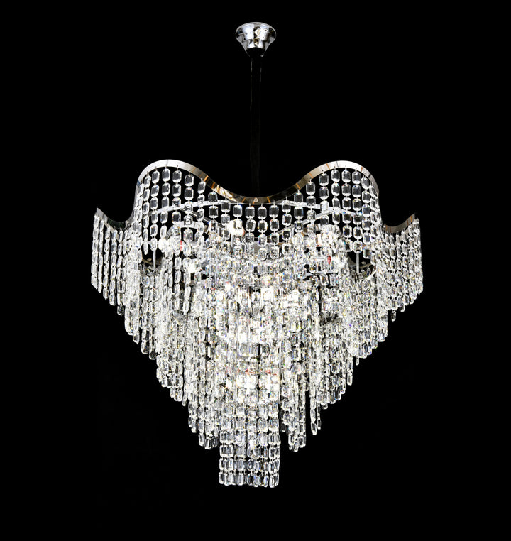 Candelabru elegant, Ø600×H520 mm, 12 becuri E27, model 78006-600 CH