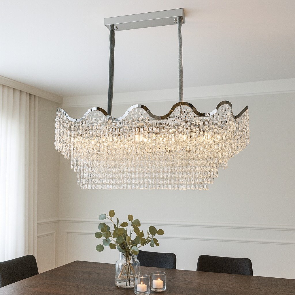 Candelabru, L1100×H420 mm, 12 becuri E27, model 78006-1100*400 CH