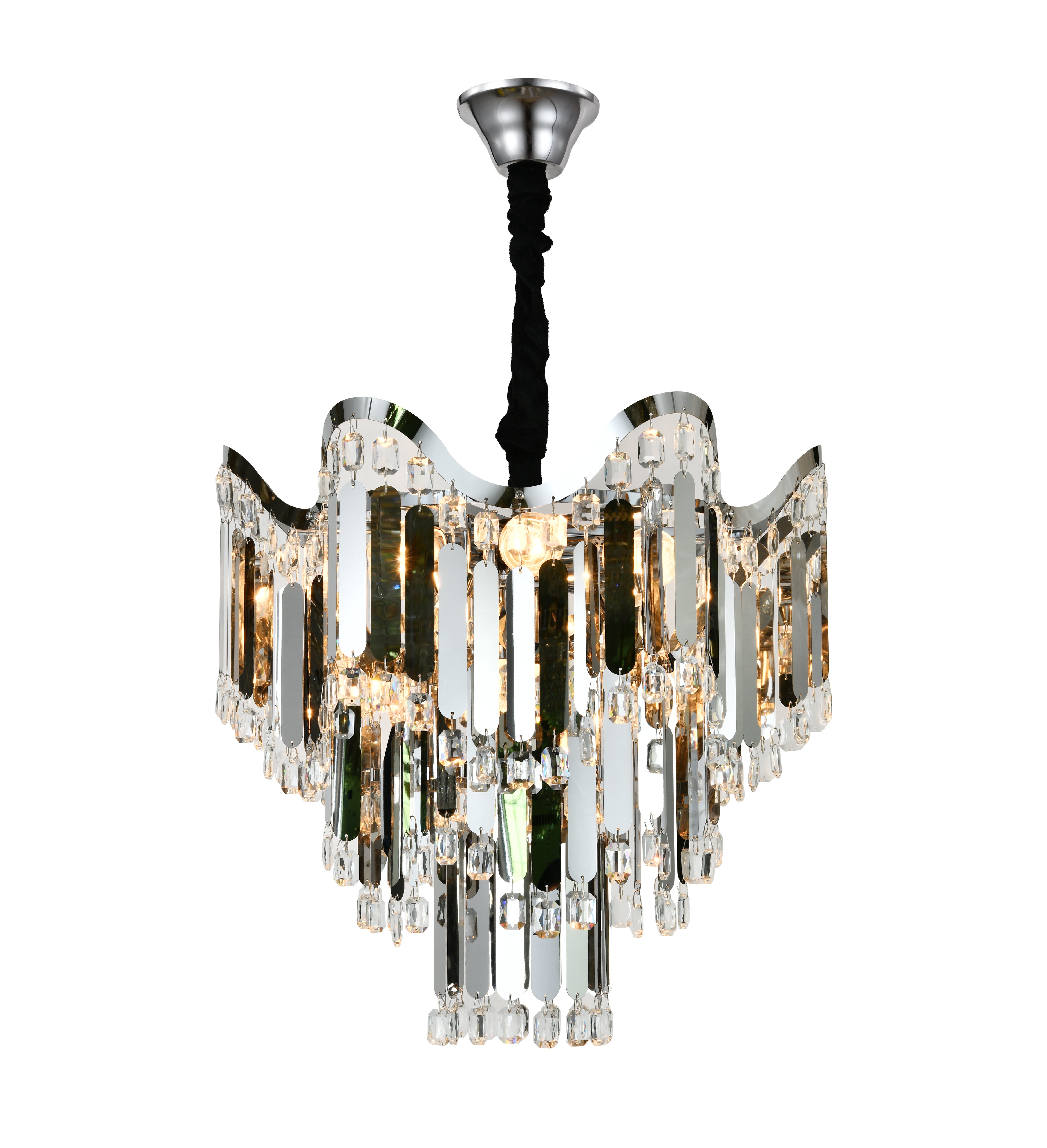 Candelabru modern, Ø450×H440 mm, 7 becuri E27, model 78012-450 CH