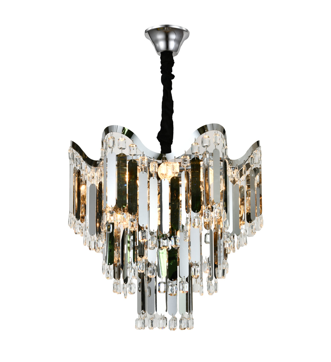 Candelabru modern, Ø450×H440 mm, 7 becuri E27, model 78012-450 CH