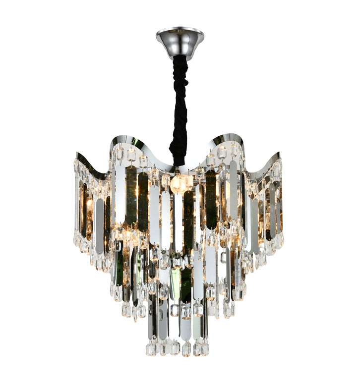 Candelabru modern, Ø450×H440 mm, 7 becuri E27, model 78012-450 CH