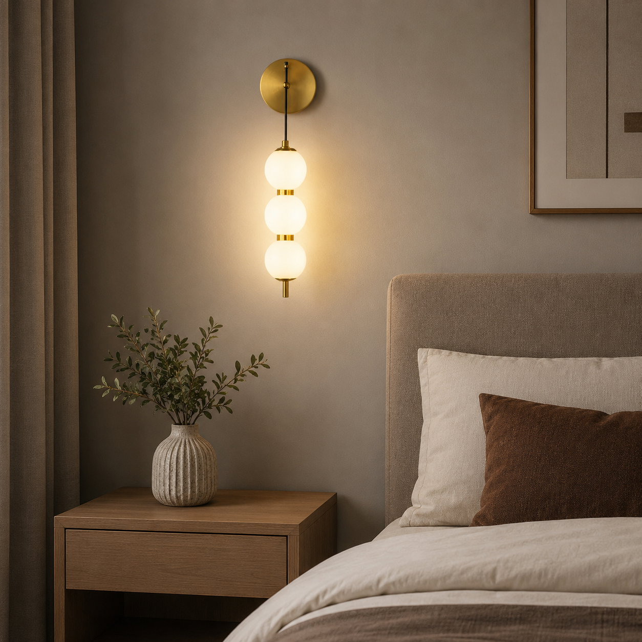 Aplica LED 59106/3  30W, lumină reglabilă 3000K-6500K, design modern