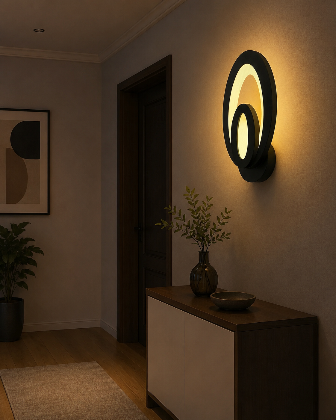 APLICA LED MODERNĂ B03BK LUMINĂ REGLABILĂ 3000–6500K, DESIGN VERTICAL COMPACT