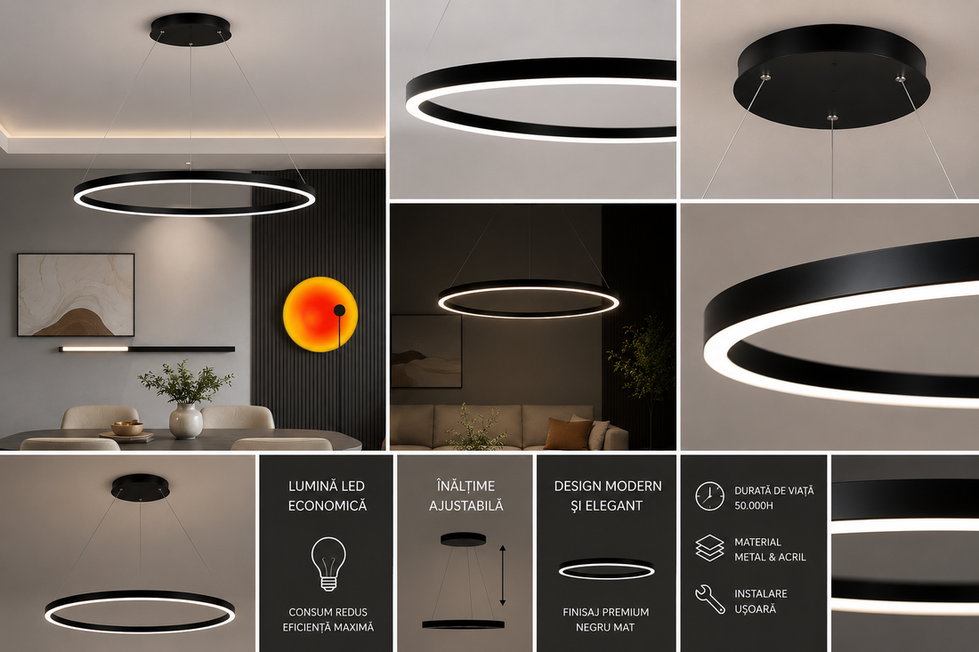 Pendul Led  Model A19/600BK-68W