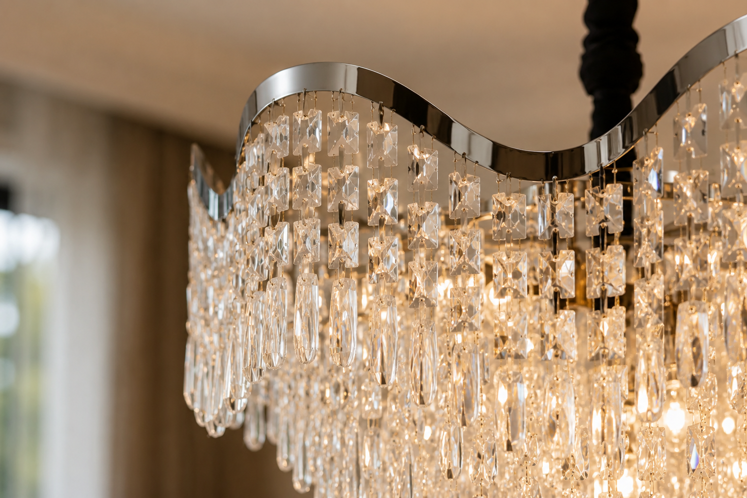 Candelabru elegant, Ø780×H620 mm, E27 MAX60W×18, model 78006/780 CH