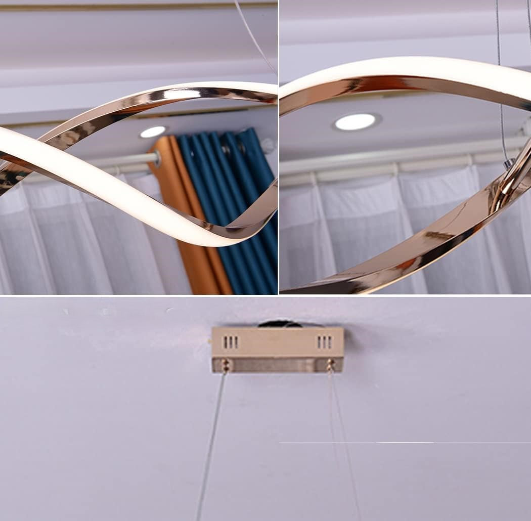 Pendul LED Modern Auriu 76W – SX8356 GD, Lumină Caldă-Neutră