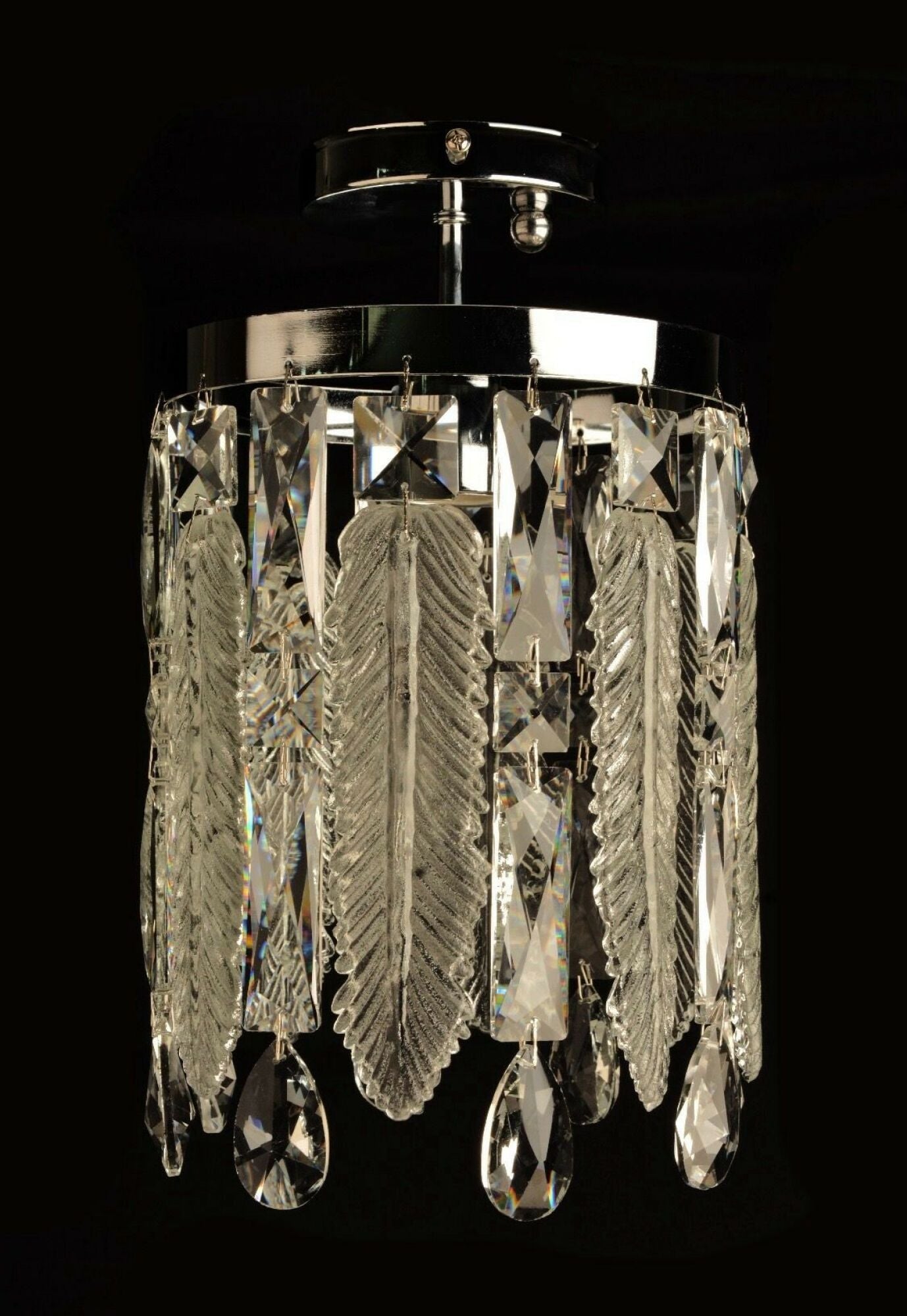 Pendul decorativ cu cristale 8390/1A-180 – Design elegant cu soclu E27