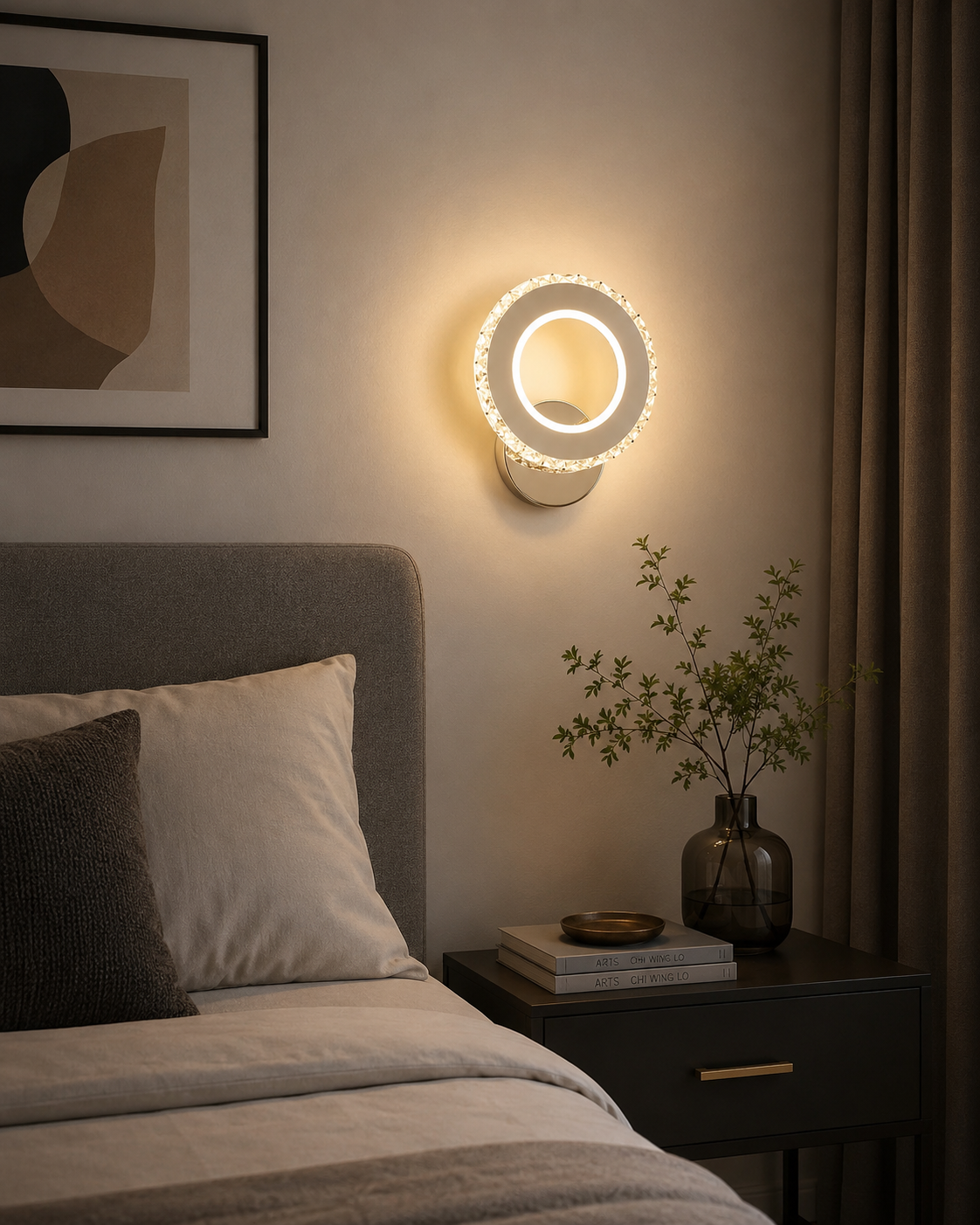 Aplica LED Cristal 24W, Lumina Reglabila 3500-6500K, Design Modern Compact – Model 2871