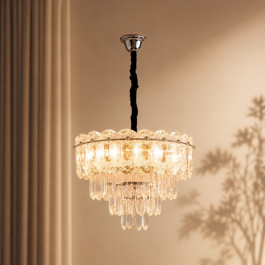 Candelabru decorativ 7058-400 GD cu 5 socluri E27, design elegant auriu