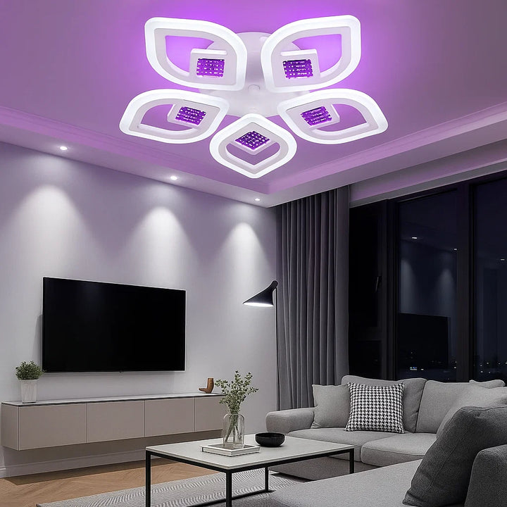 Lustra LED cu telecomandă, 100 W, Ø ≈ 510 mm, temperatură reglabilă 2800–6500 K – model 8737/5