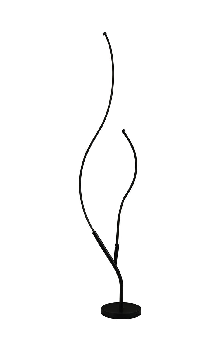 Lampadar LED decorativ modern, 68 W, înălțime 1450 mm, temperatură reglabilă 2800–6500 K – model SX8742-BK