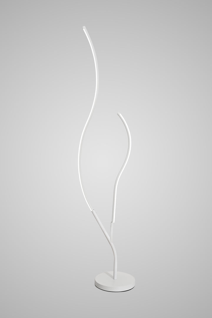 Lampadar LED decorativ tip sculptură, 68 W, 1450 mm înălțime, temperatură reglabilă 2800–6500 K – model SX8742-WH