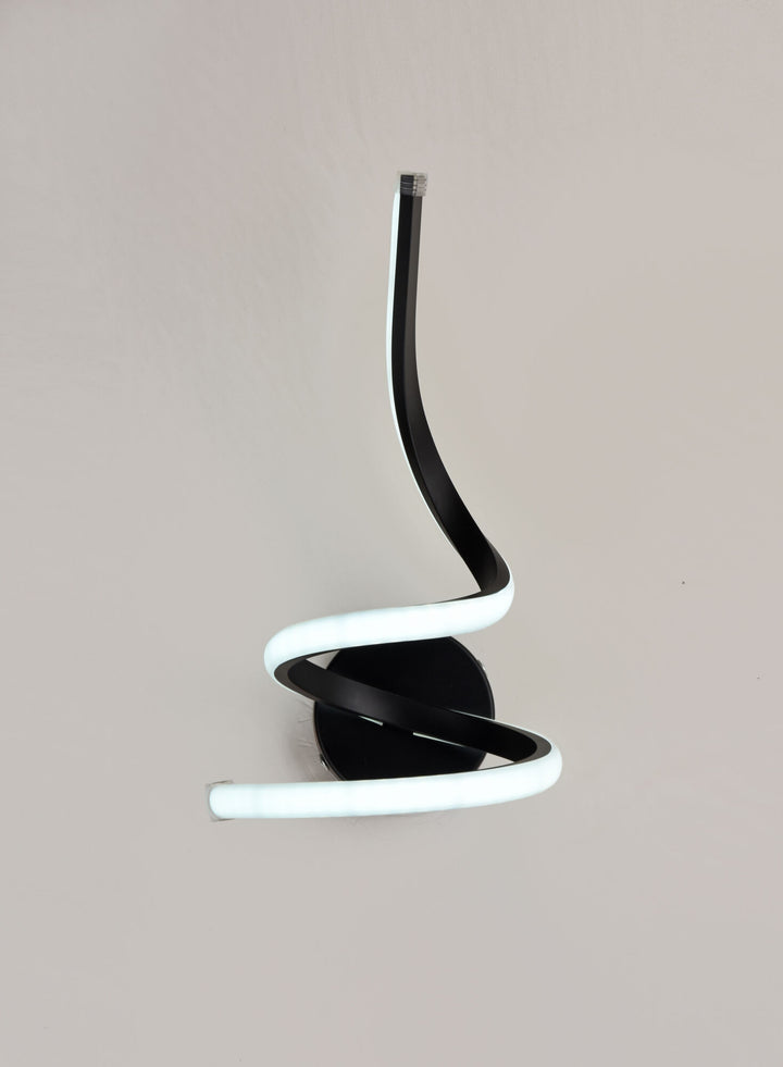 Aplica LED verticală decorativă, 17 W, Ø ≈ 190 mm, înălțime 360 mm, temperatură reglabilă 2800–6500 K – model 8786 BK