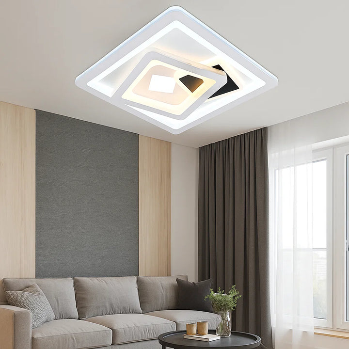 Aplica LED pătrată, 36 W, 240×240 mm, temperatură reglabilă 2800–6500 K – model SX8787/240F