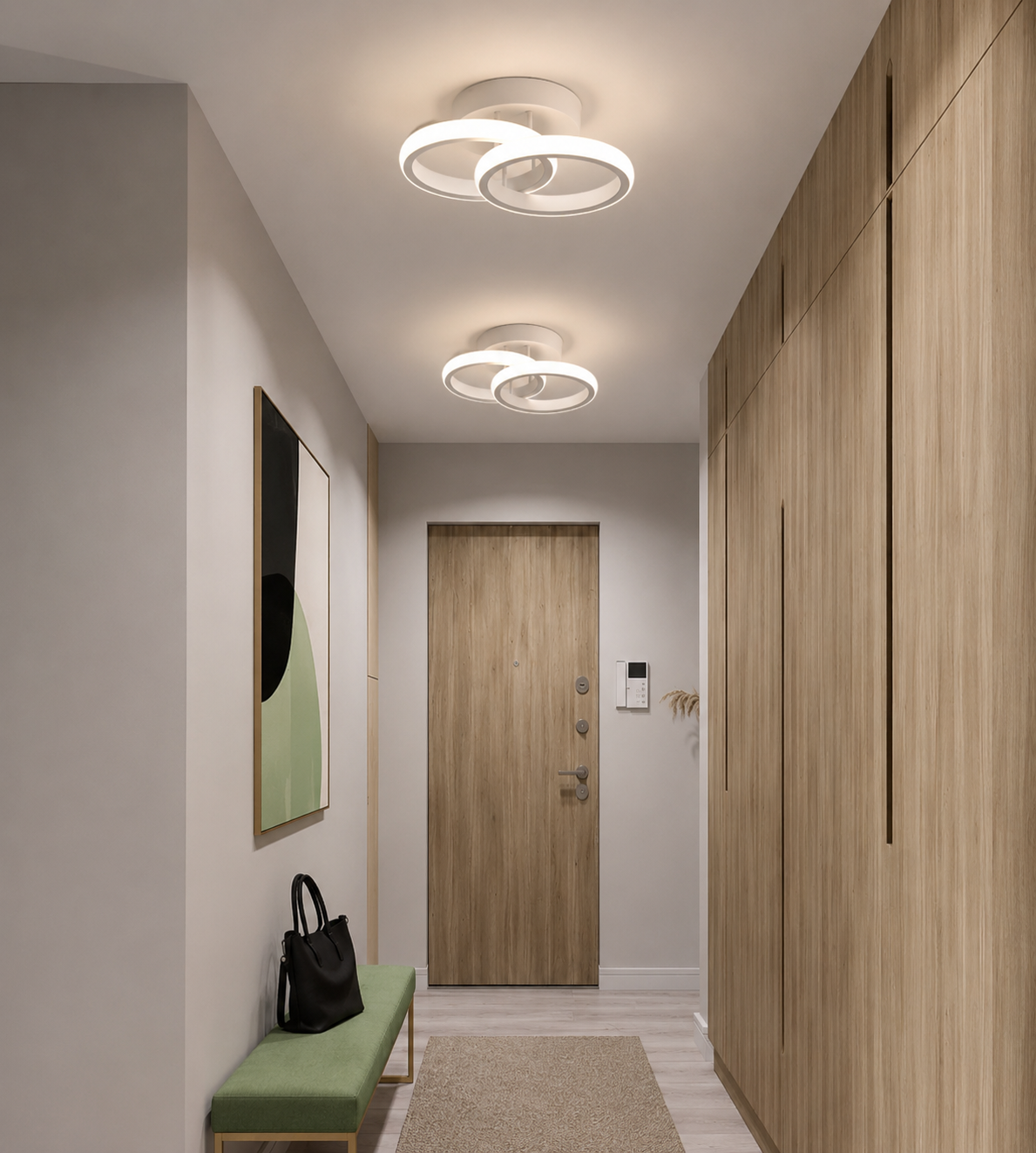 Aplica  LED modernă albă 18W, lumină neutră – 71393/2WH