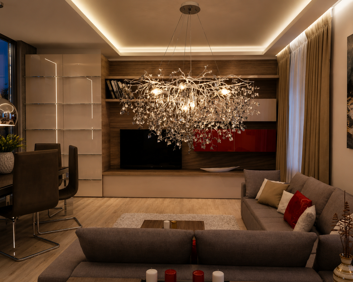 Candelabru elegant cu soclu E14 – Model 27113/800 SO+CR