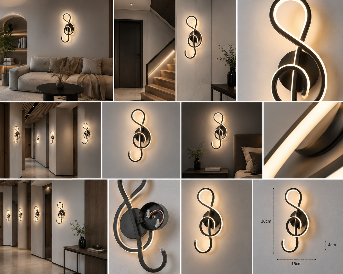 Aplica LED 44W CHEIA SOL NEGRĂ 8606BK