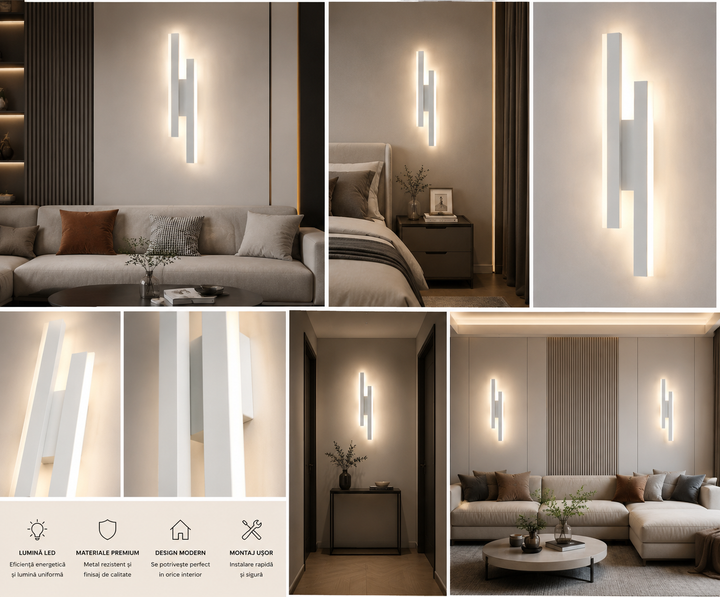 APLICA LED PENTRU PERETE MODEL 71365/2 WH