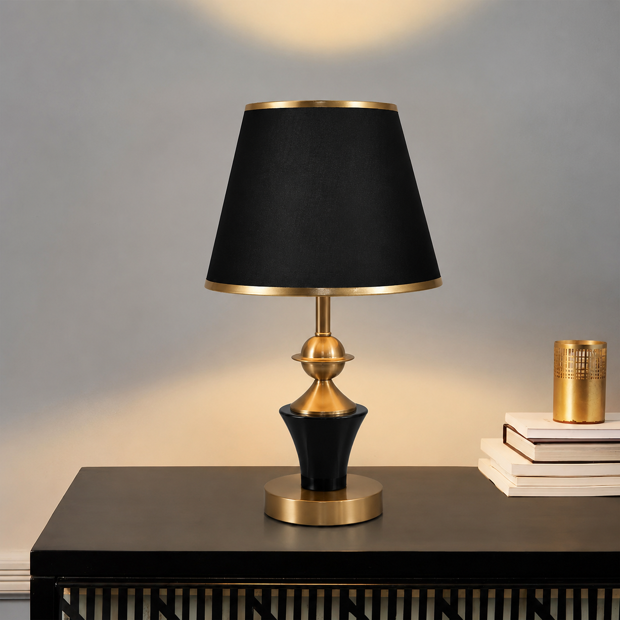 Veioză decorativă  Model T8727, Negru, 52 cm