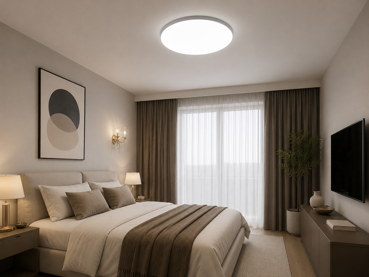 Plafoniera LED rotunda, Ø260 mm, 24W, 6500K, ML-002/260WH