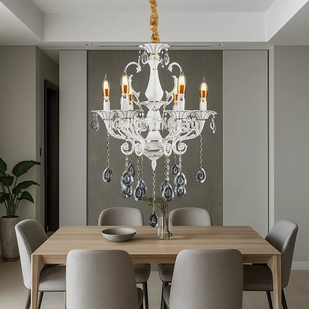 Candelabru cu 6 brațe, soclu E14 max. 60W, Ø600 mm, H600 mm – model 9010/6