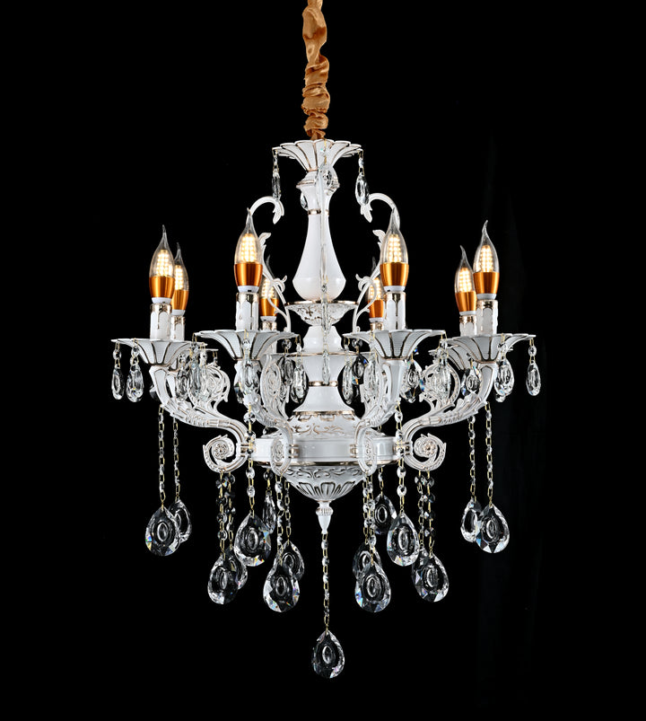 Candelabru cu 8 brațe, soclu E14 max. 60W, Ø750 mm, H600 mm – model 9010/8