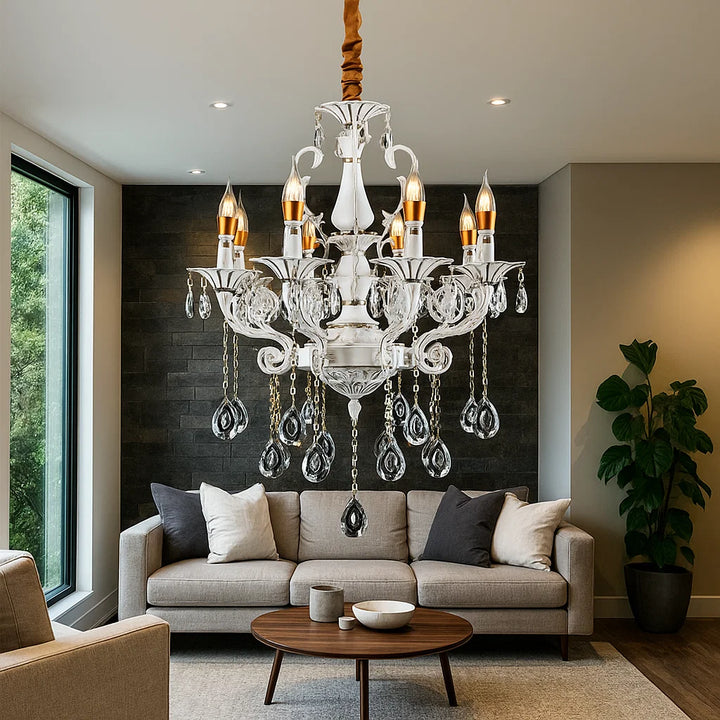 Candelabru cu 8 brațe, soclu E14 max. 60W, Ø750 mm, H600 mm – model 9010/8