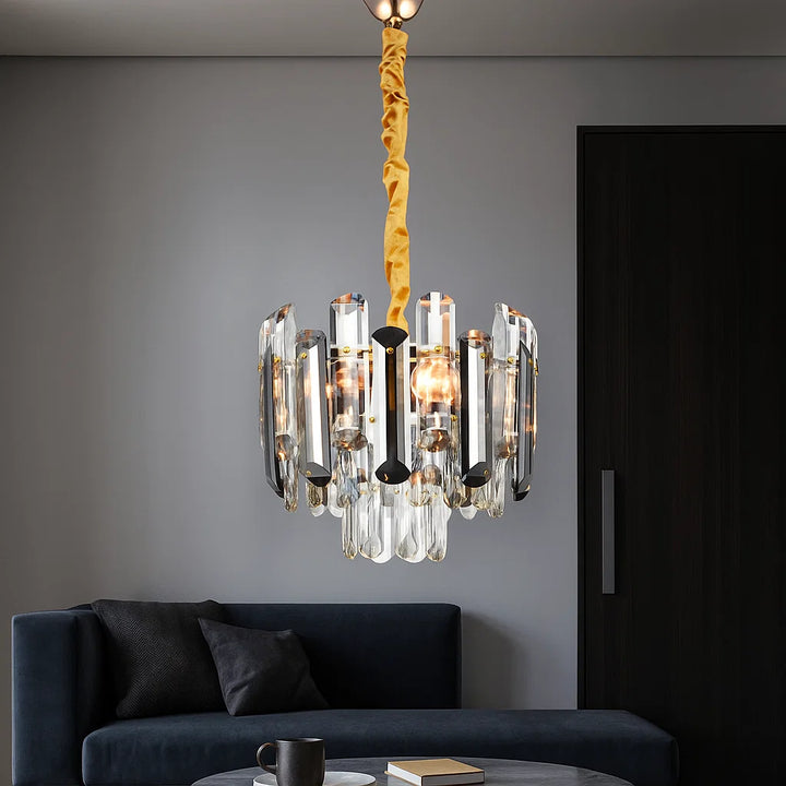 Candelabru cu cristale Ø300 mm, 4xE27, temperatură 2800–6500K – model 9029/300