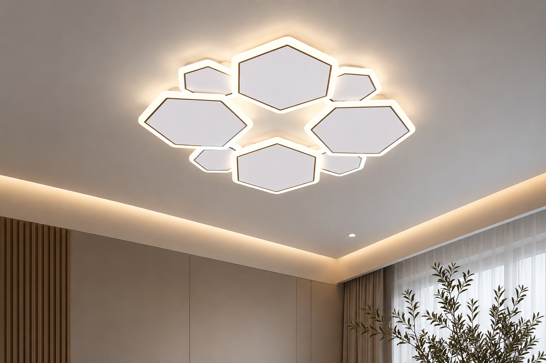 Lustra LED modernă cu 8 surse de lumină – Model 26091/4+4WH+BK