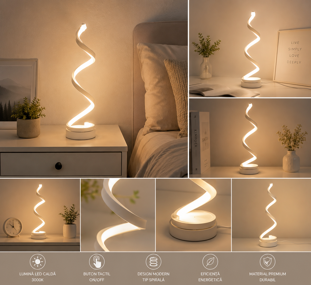 VEIOZA LED DECORATIVA 40W MODEL 8611 WH