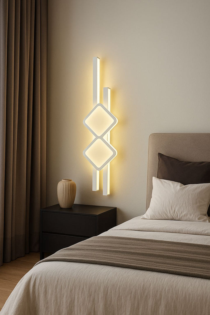 APLICA LED 2X32W, MONTAJ PE PERETE, 650X150 MM, TEMPERATURĂ DE CULOARE 3000–6500K – MODEL 9724/650WH